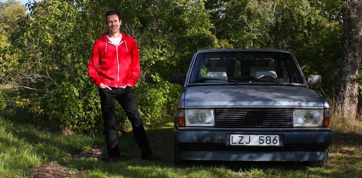 Per Eldh med sin Fiat Argenta