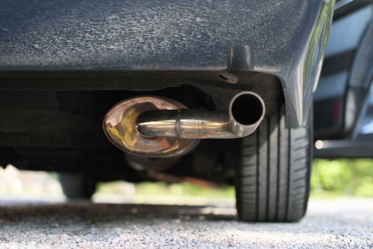 the exhaust on a fiat argenta