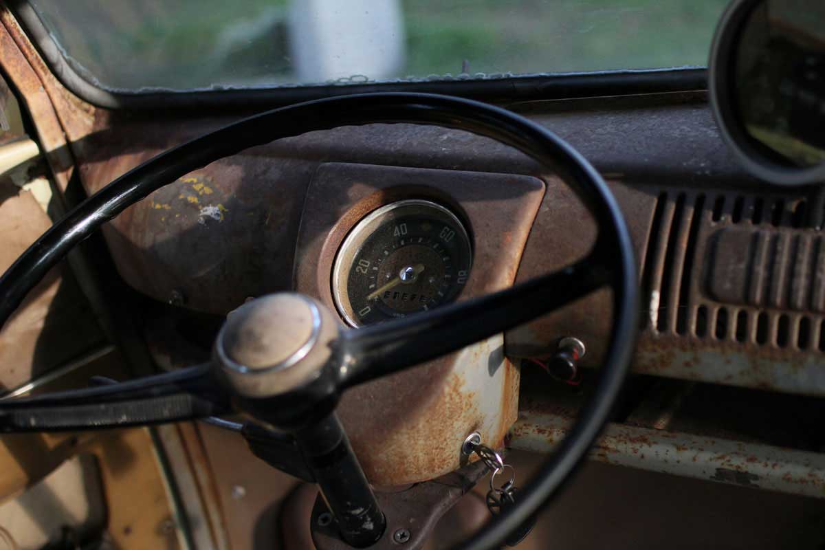 the speedometer in kleinbus