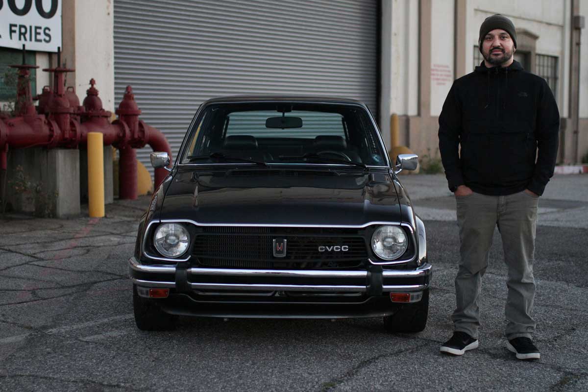 Juan and his sleeper Honda Civic Cvcc1978