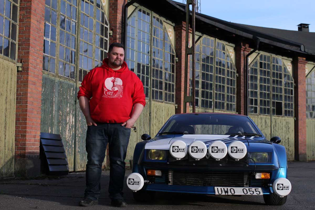 johan brusefält and his renault a310 alpine