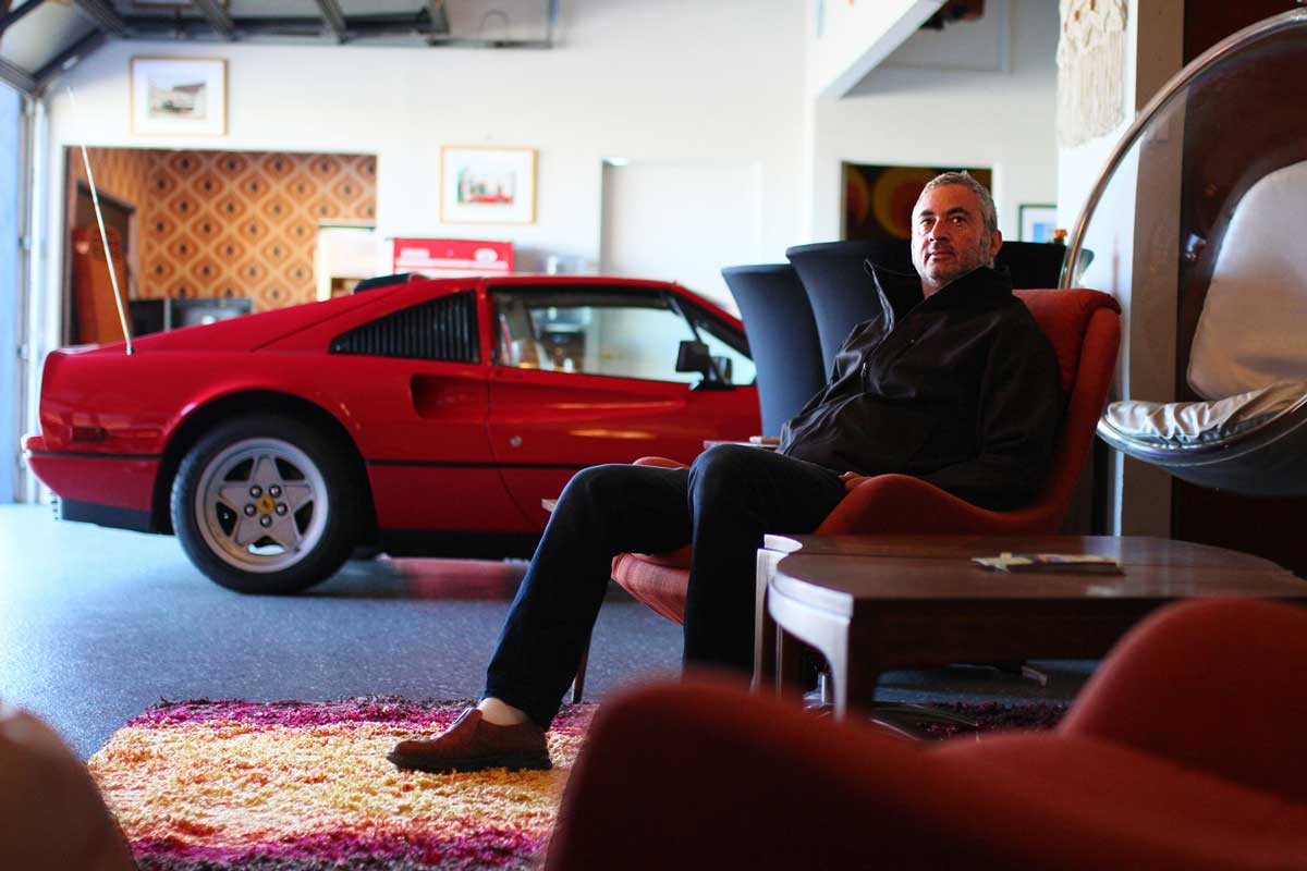 Brian Waldman at the garage 77