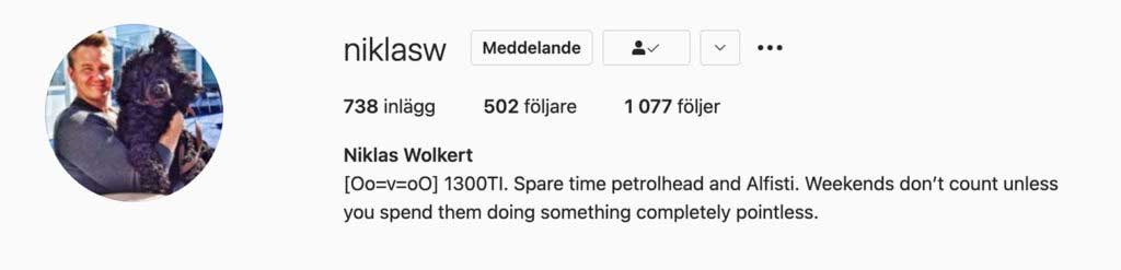 Daniel Zettervall instagram - Ford Escort rally renovation