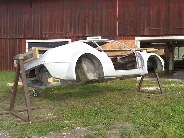 the renault a310 during renovation