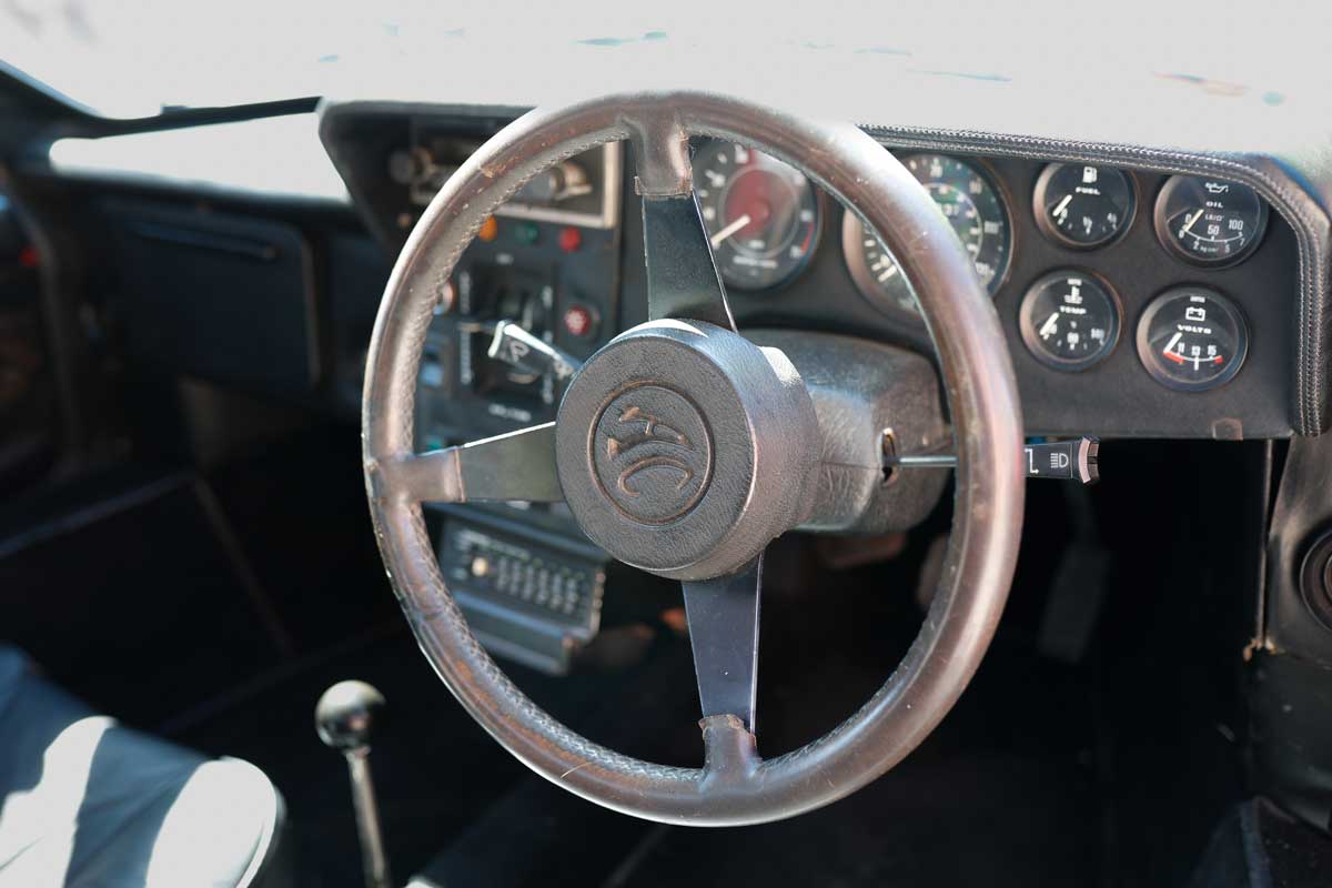 Claes Hoffsten steering the Alfa Romeo RZ