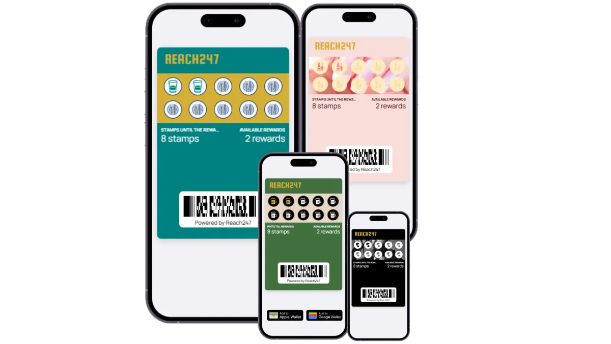 Mockup of loyalty card