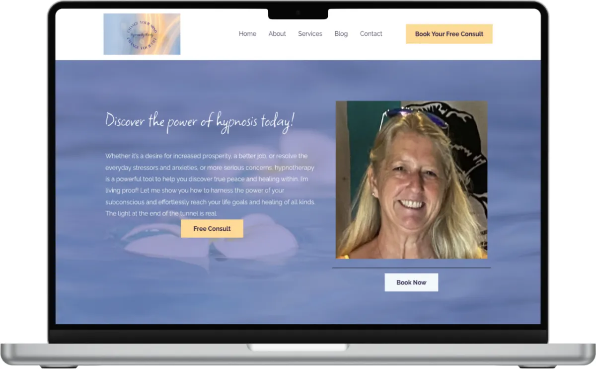 Hypnosis by Mindy Desktop Mockup