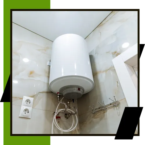 Technician checking a home water heater in Concord CA