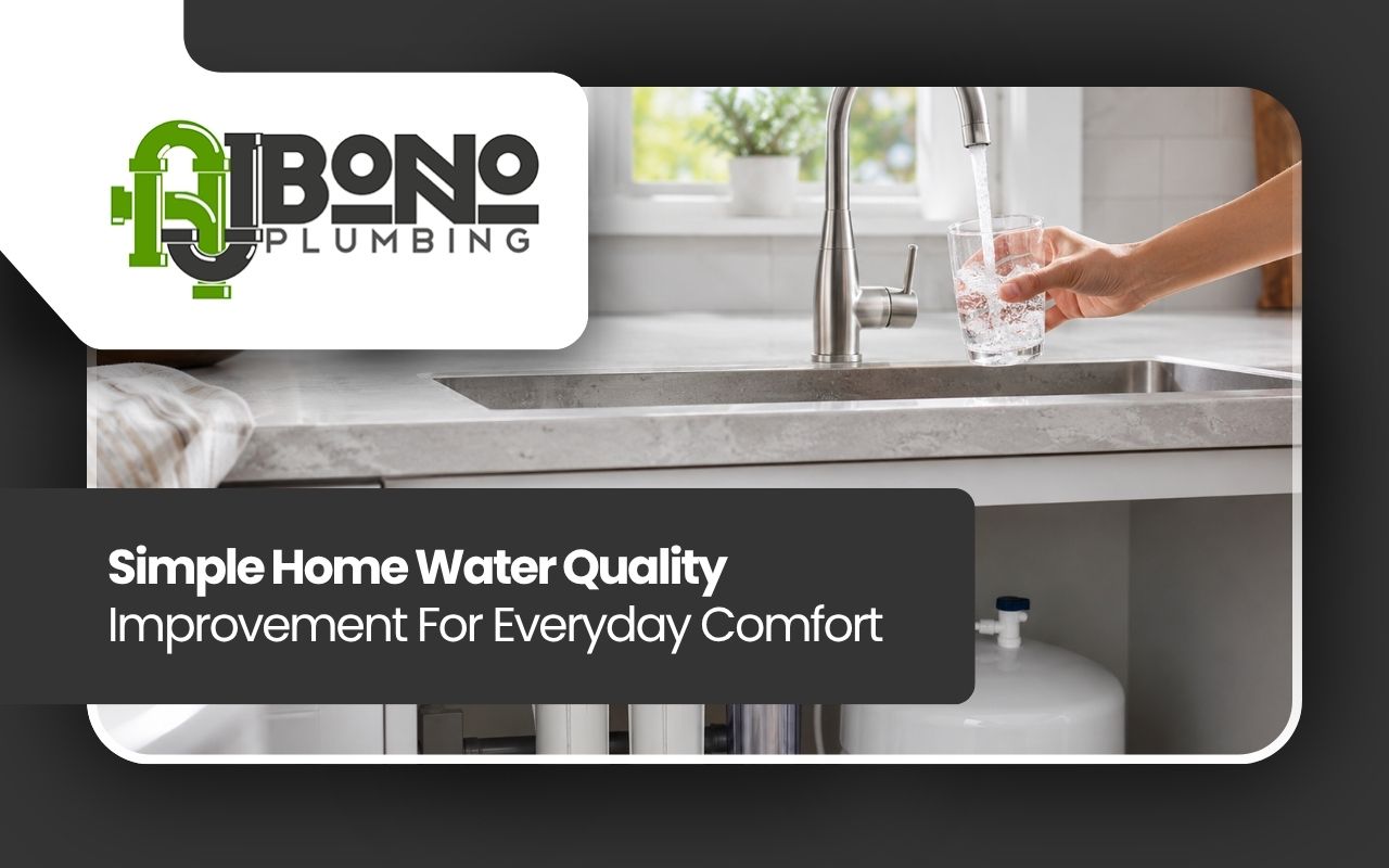 Home water quality improvement for fresher kitchen faucet water