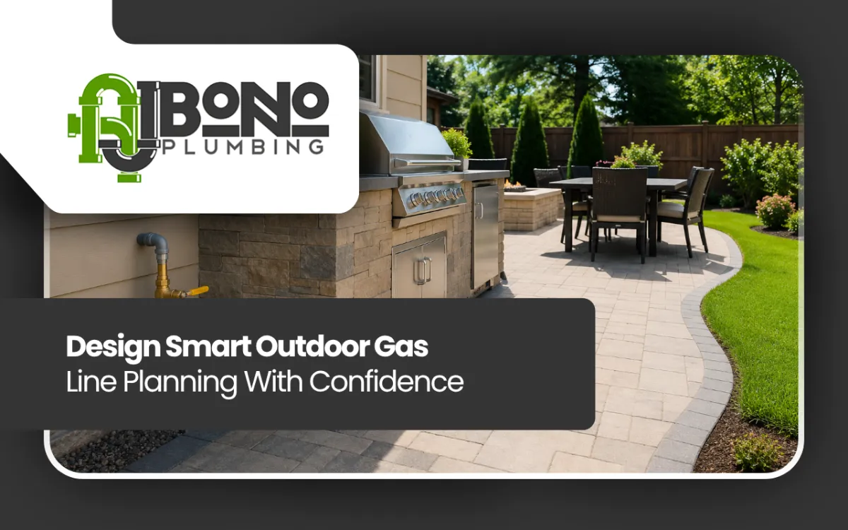 outdoor gas line planning for a safe backyard layout