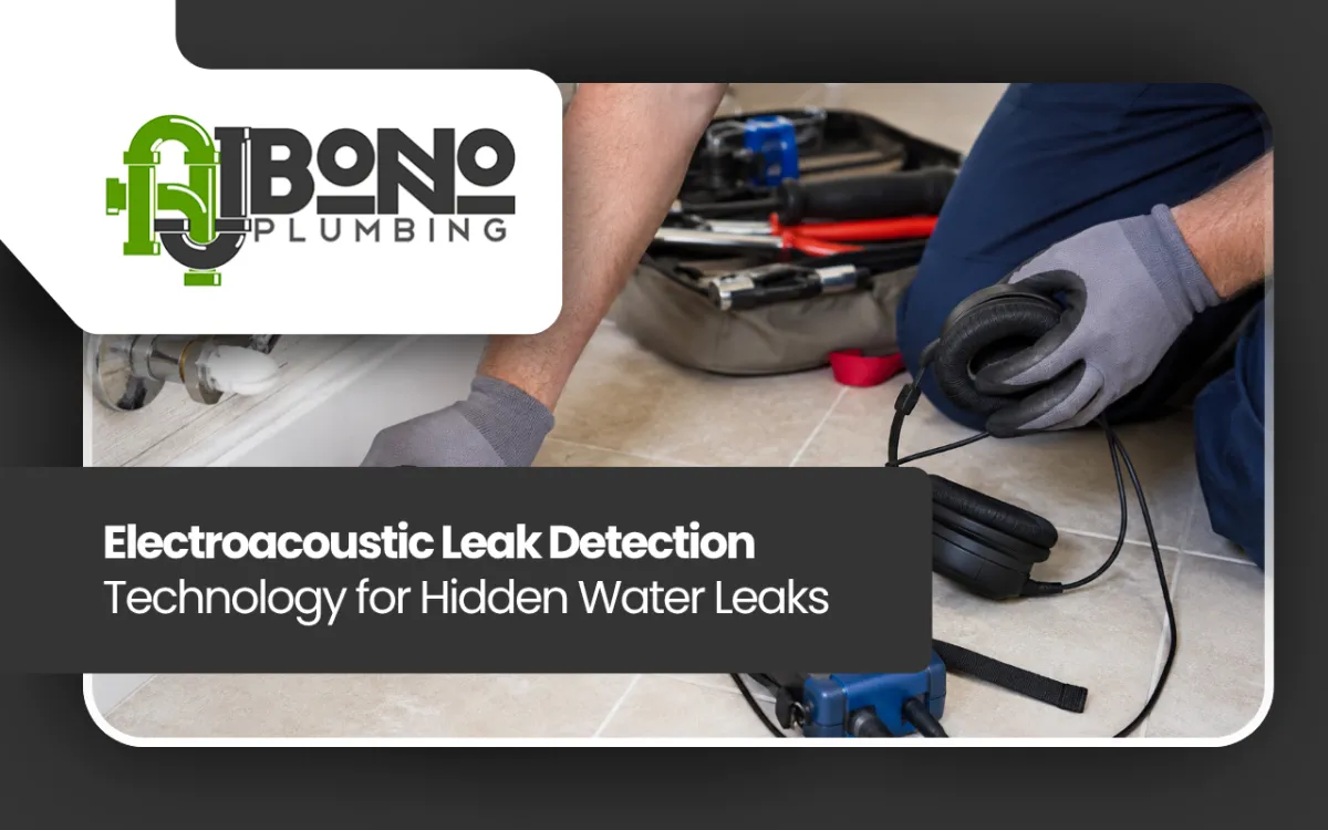 Electroacoustic leak detection technology used to locate hidden water leaks