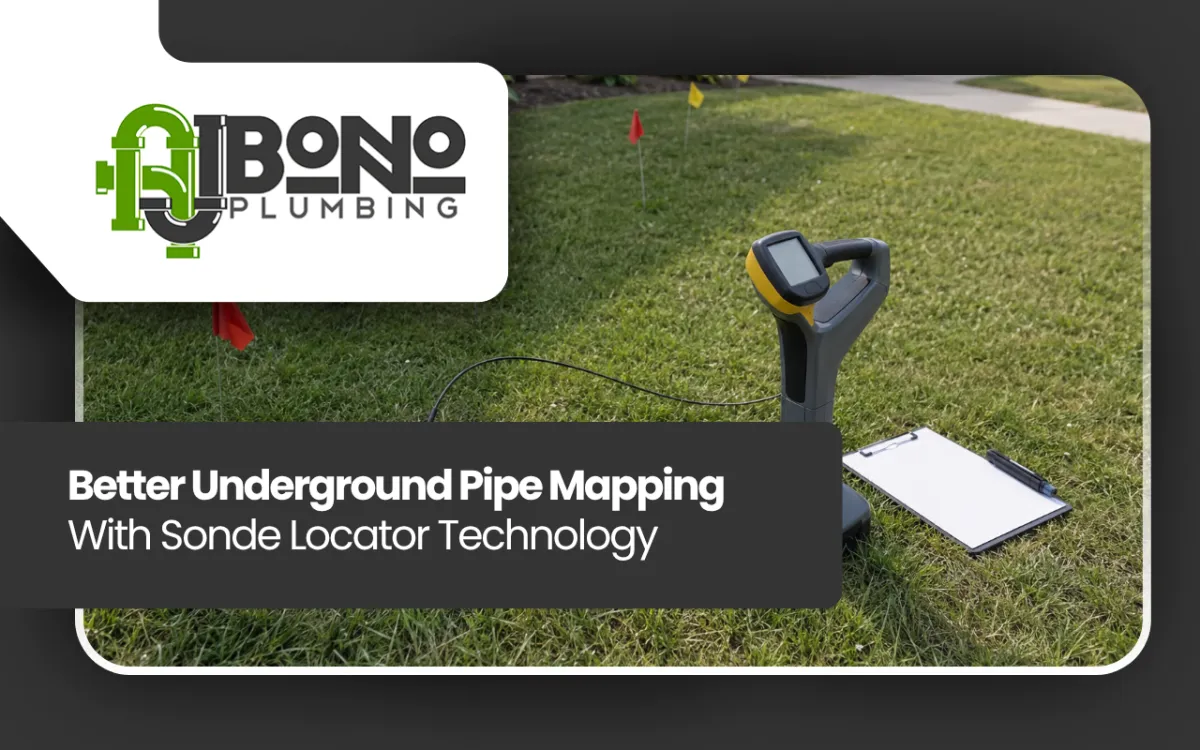 Sonde locator technology used for accurate underground pipe mapping