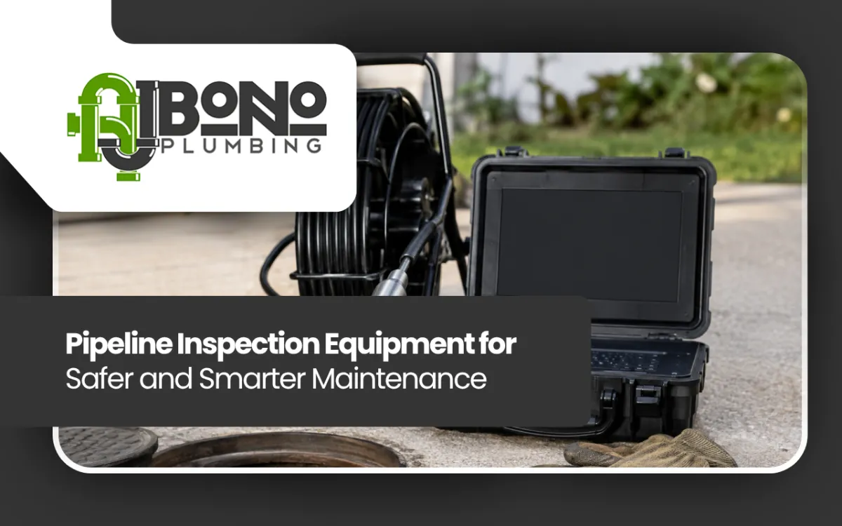  Pipeline inspection equipment used to inspect a residential sewer line