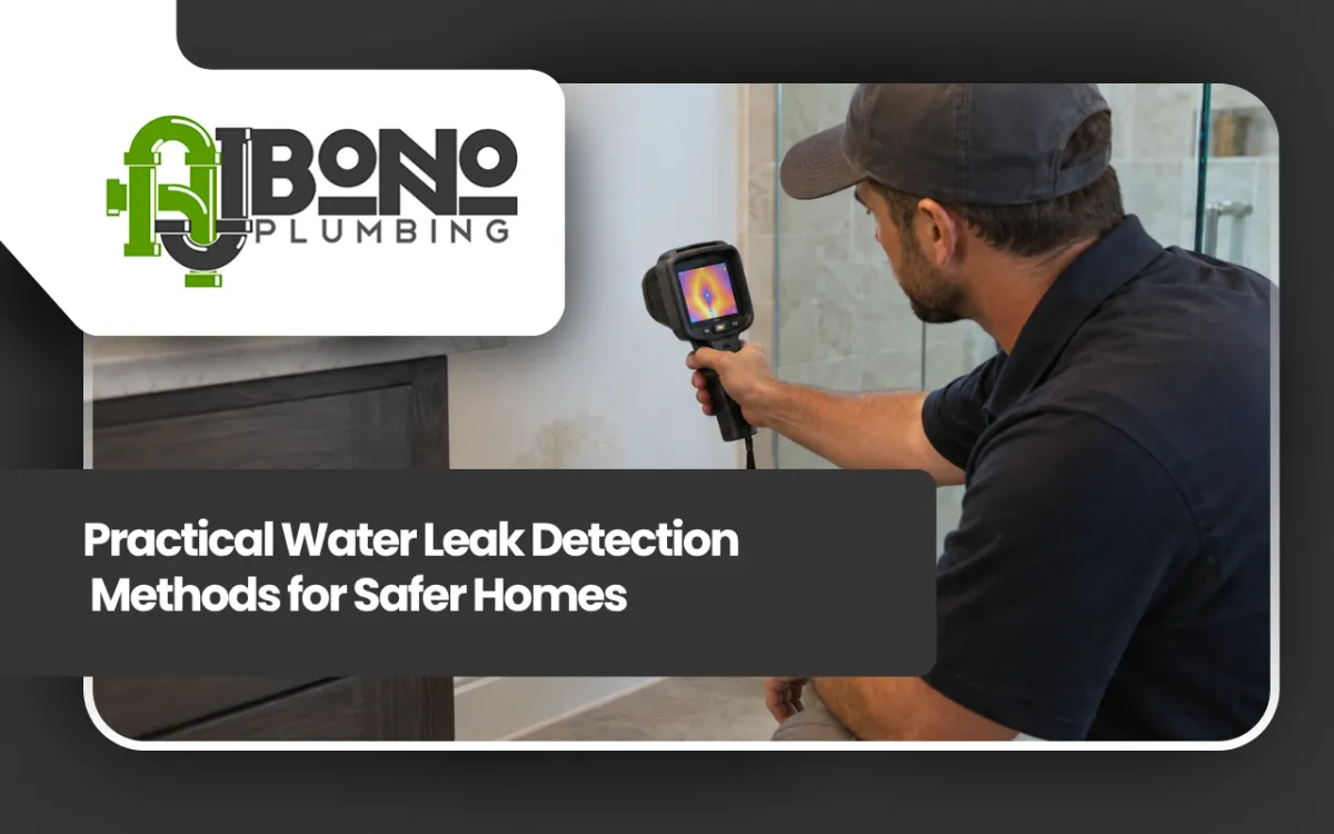 Water leak detection methods used to check for hidden leaks at home