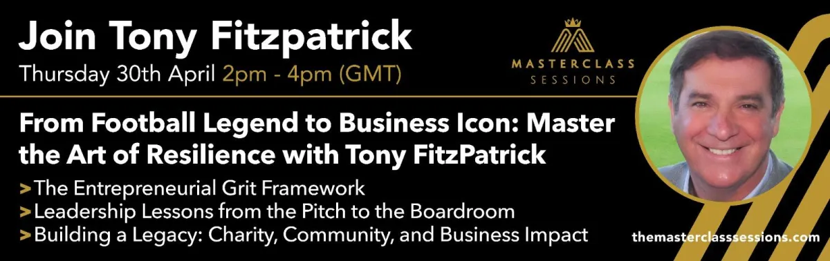 Recorded business masterclass with Jed McCabe on Relentless Drive, now available on-demand in The Masterclass Sessions vault for UK SME