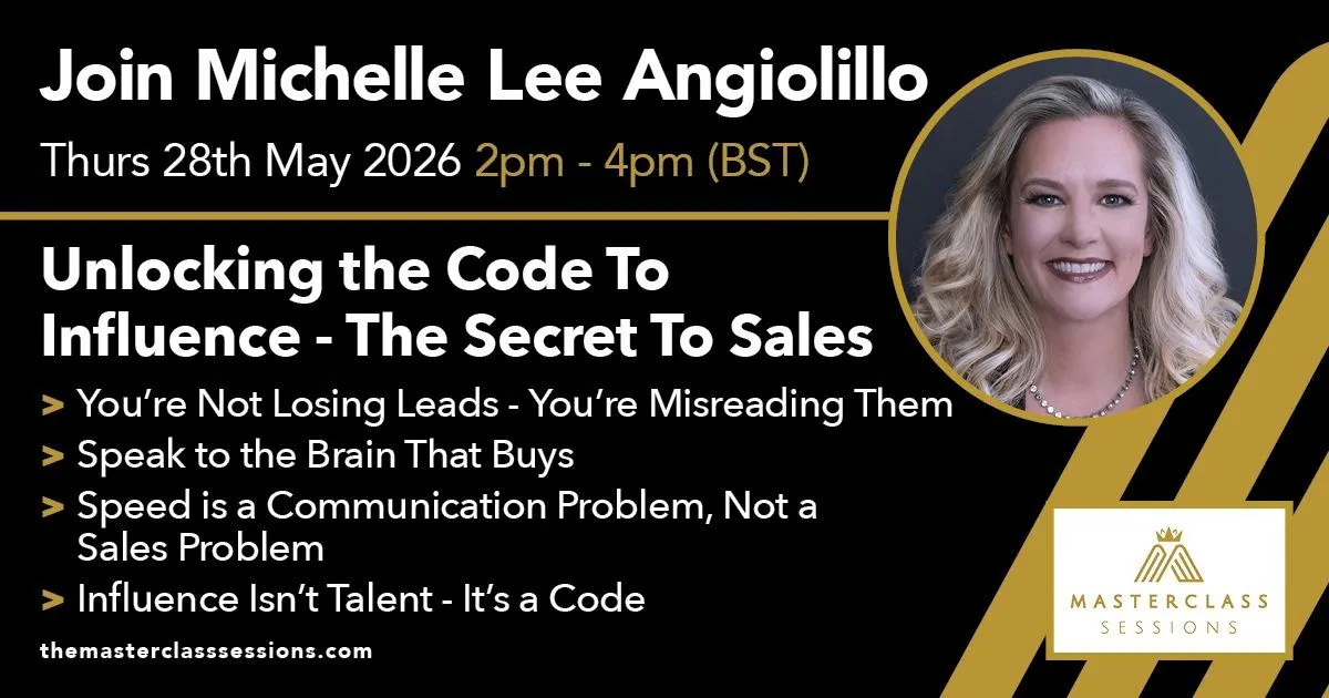 Michelle Lee Angiolillo Sales Influence Masterclass May 2026