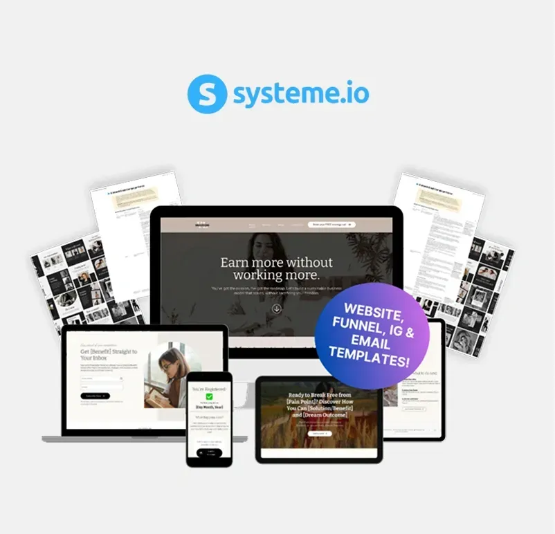 Systeme.io template bundle for coaches