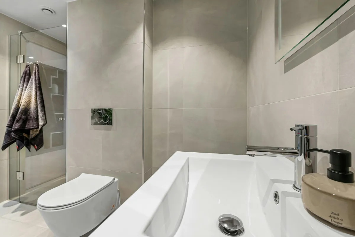Full bathroom remodel with walk in shower