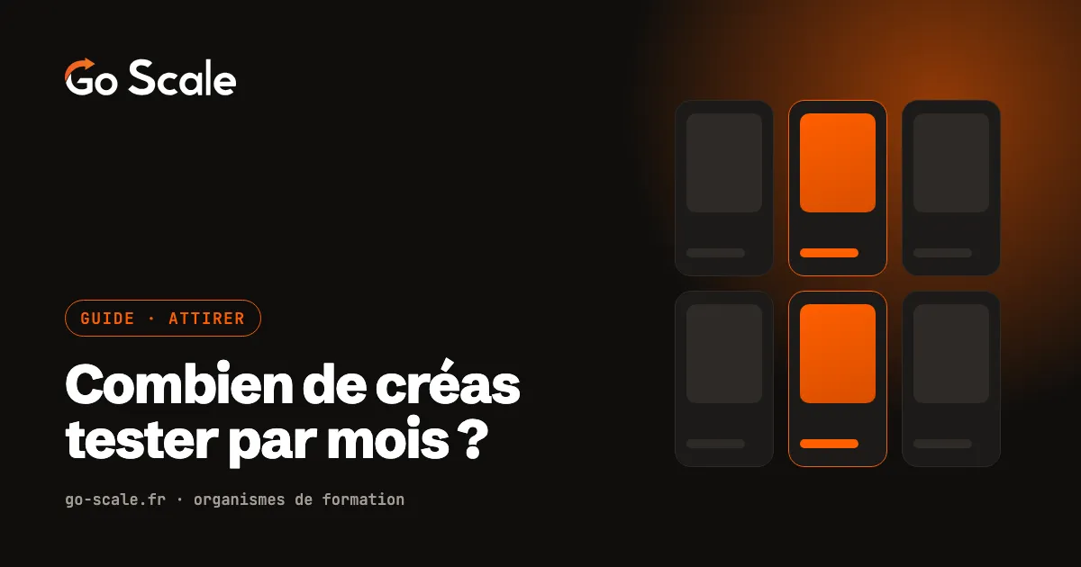 Guide Go Scale : combien de créas tester par mois