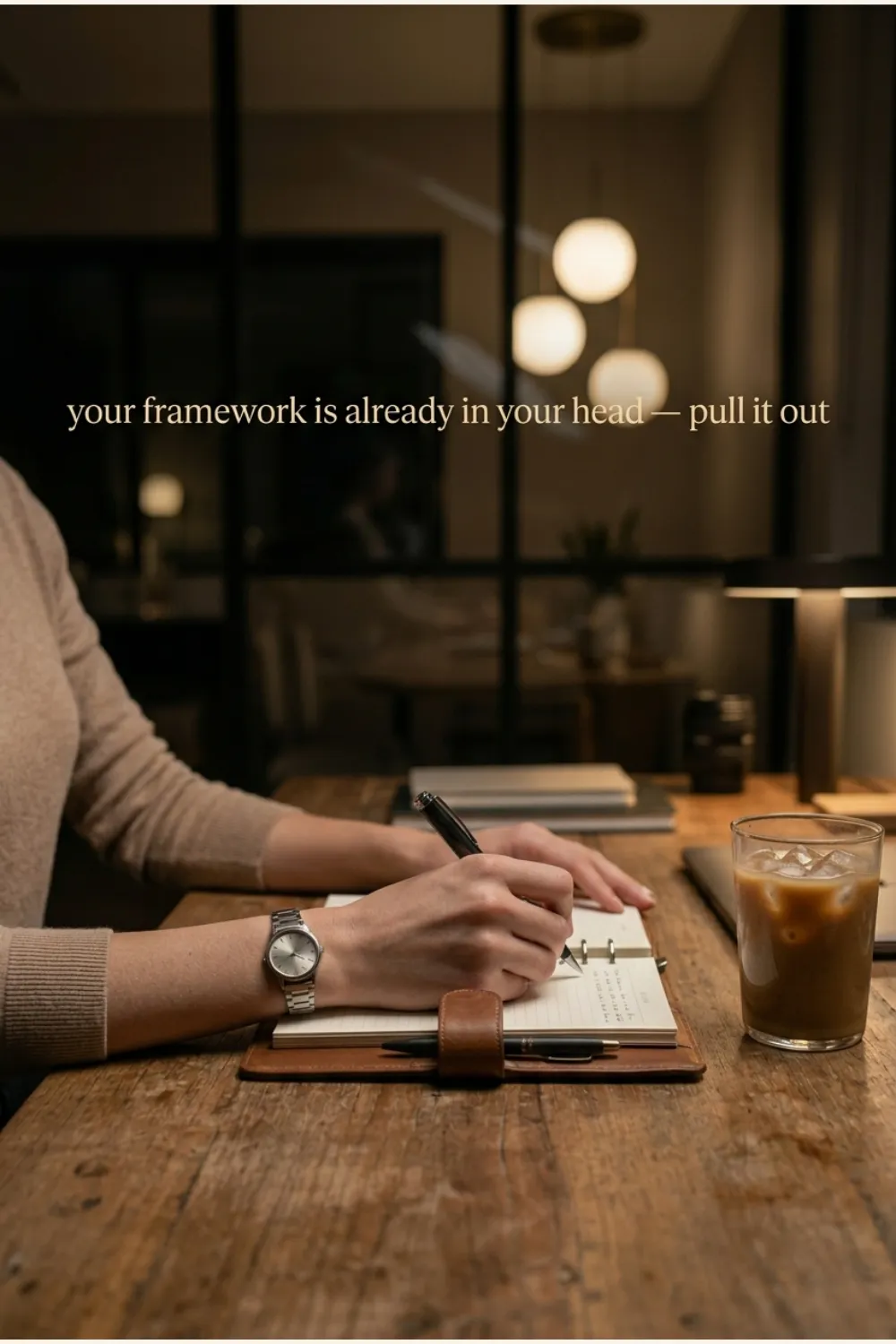 1 hour trick to your own business framework (no genius ideas required)
