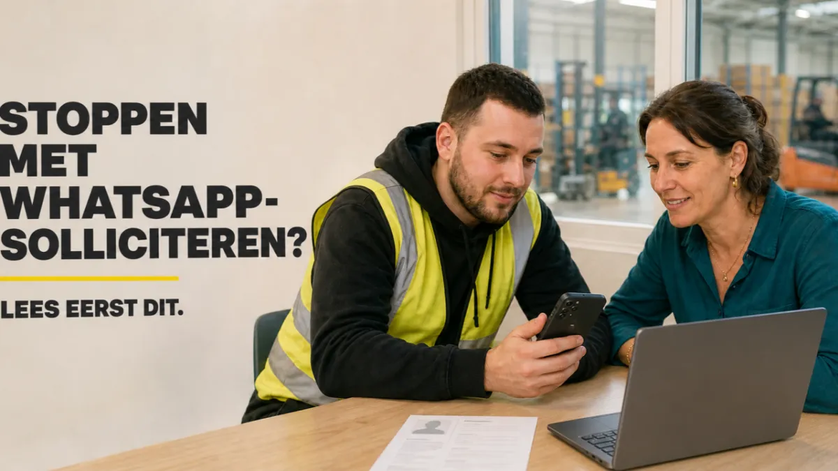 Stoppen met WhatsApp-solliciteren? Lees eerst dit
