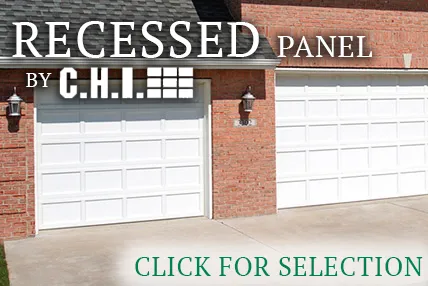 powhatan overhead doors recessed panel by chi