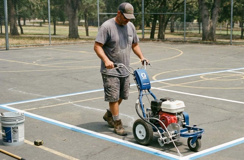 actual image of a newly finished surface coating in eastern north carolina