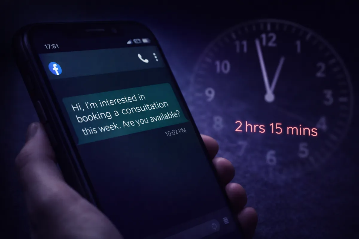 Small business owner relaxing while a visual automation workflow runs in the background on a screen