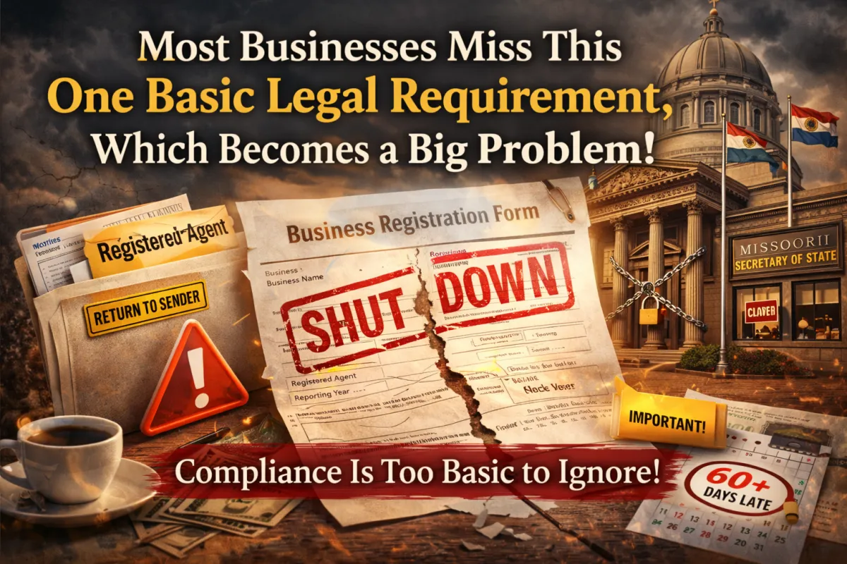 Business shutdown highlighting the importance of maintaining legal filings