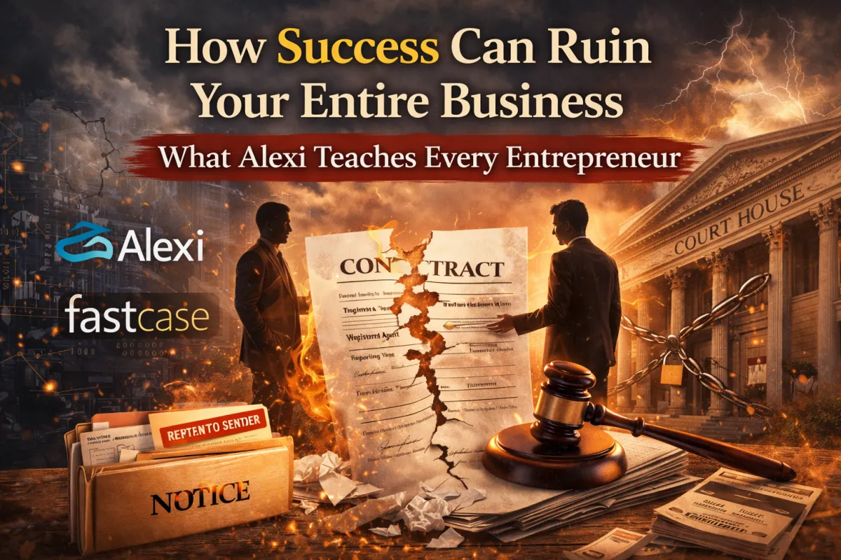 Entrepreneur facing legal challenges from business success