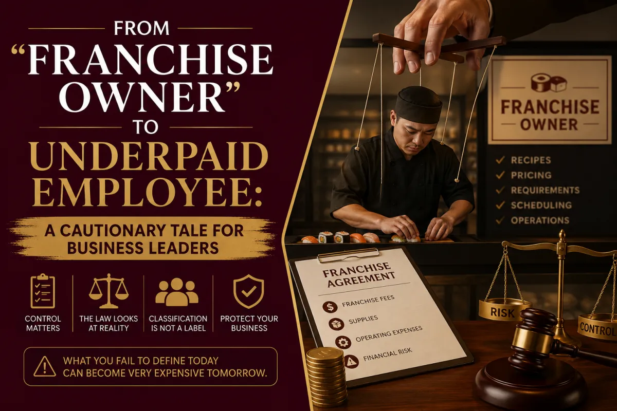 A reminder that business labels alone do not determine legal rights or responsibilities.