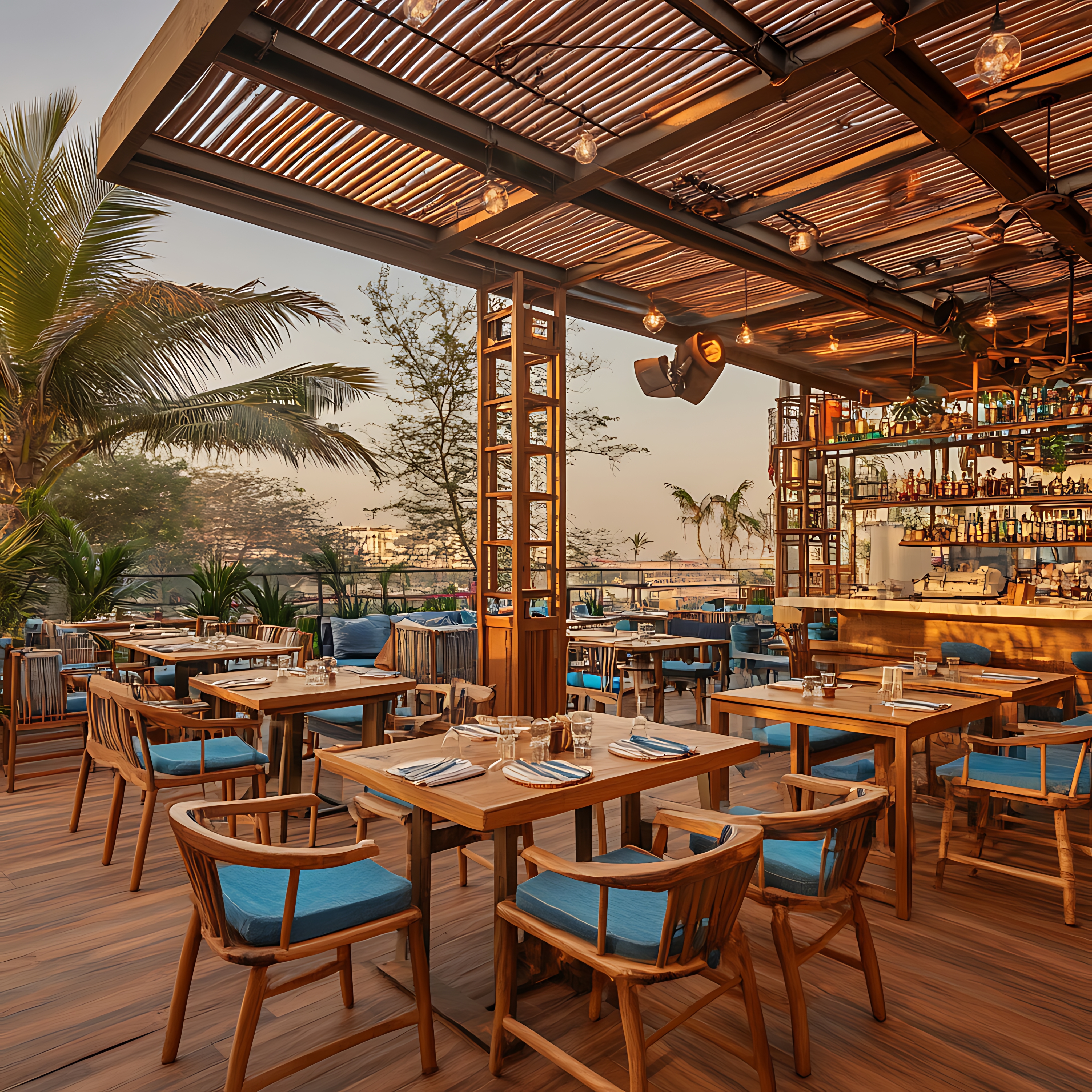 Restaurant avec terrasse