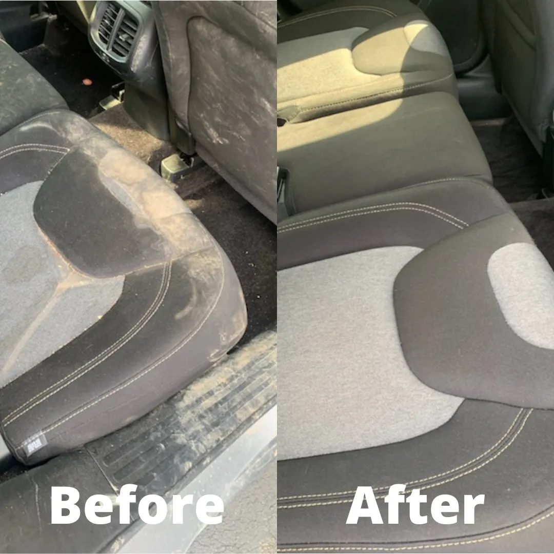 interior car mud cleaning