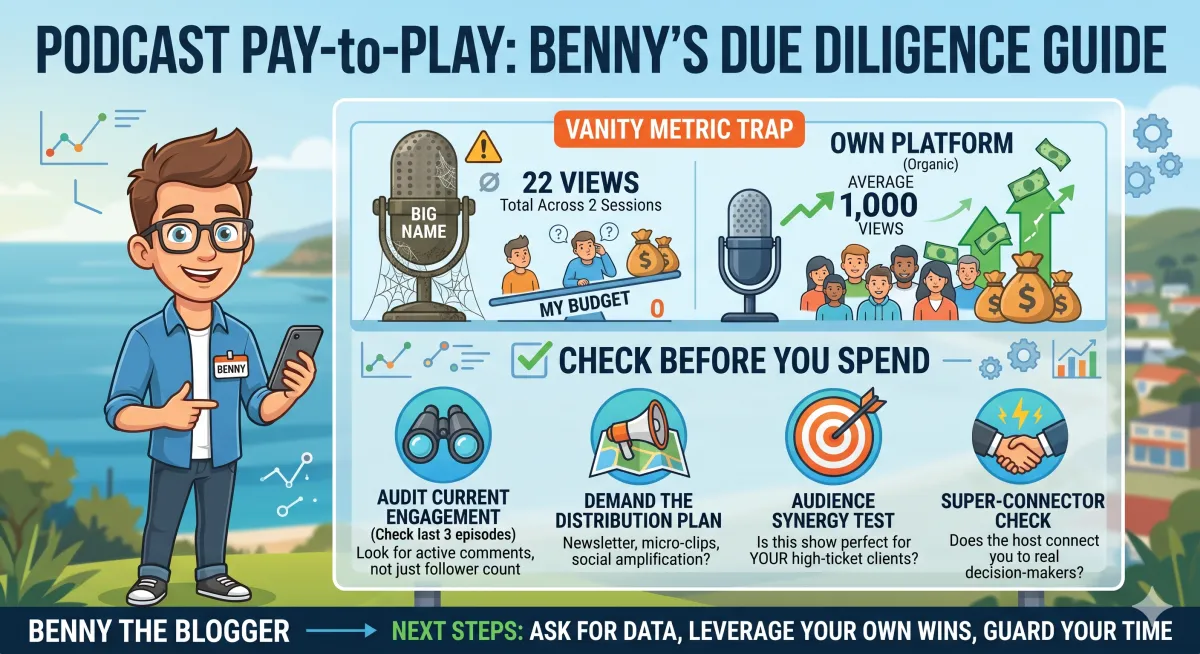Podcast Guesting: Why Due Diligence Saves Your Marketing Budget