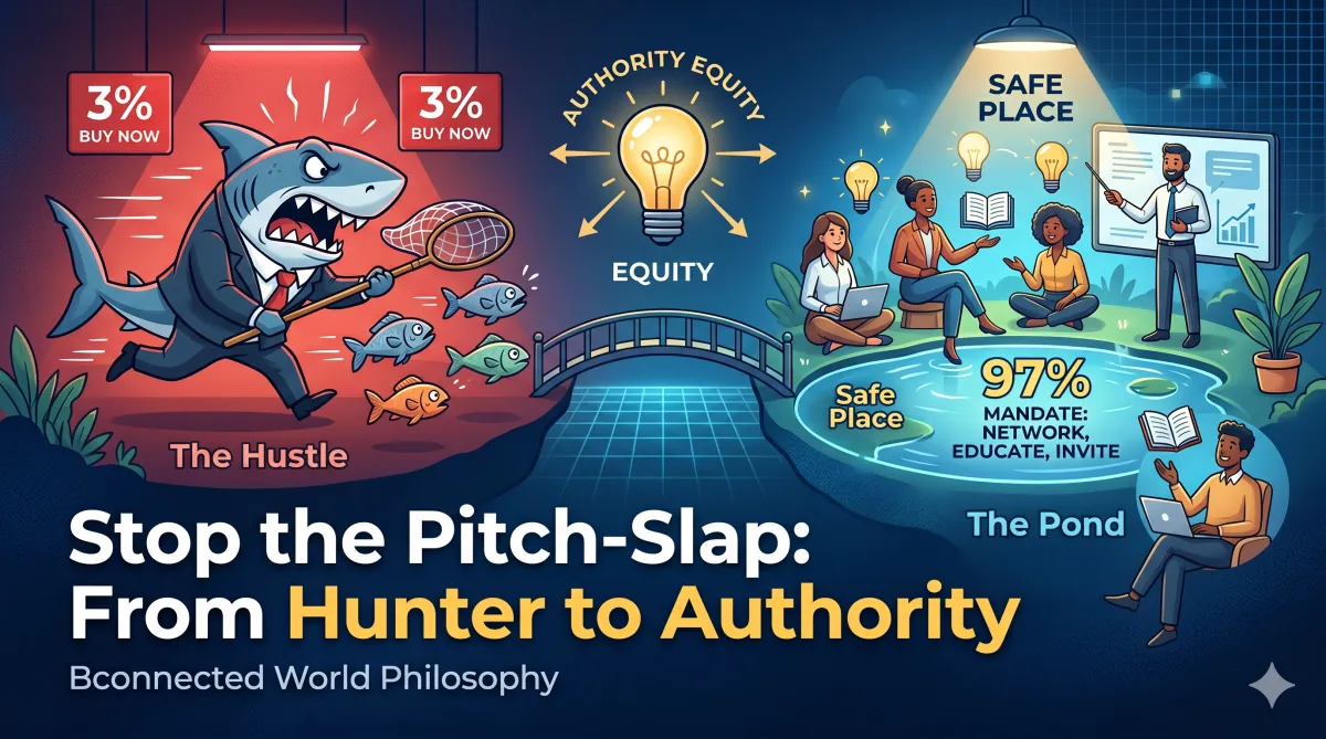 Stop the Networking Hustle: Why Teaching Beats Pitching every time.