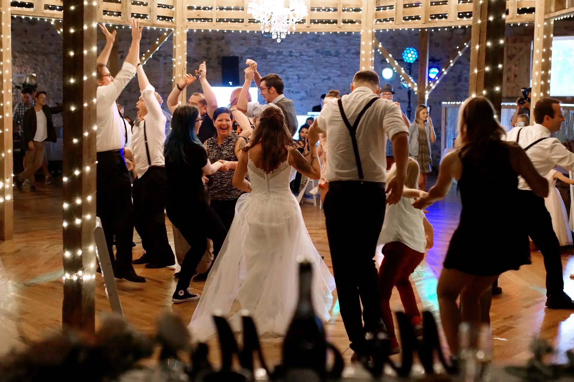 KC, MO wedding DJ keeping dance floor full at indoor wedding reception
