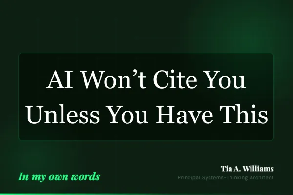 AI Won't Cite You Unless You Have This