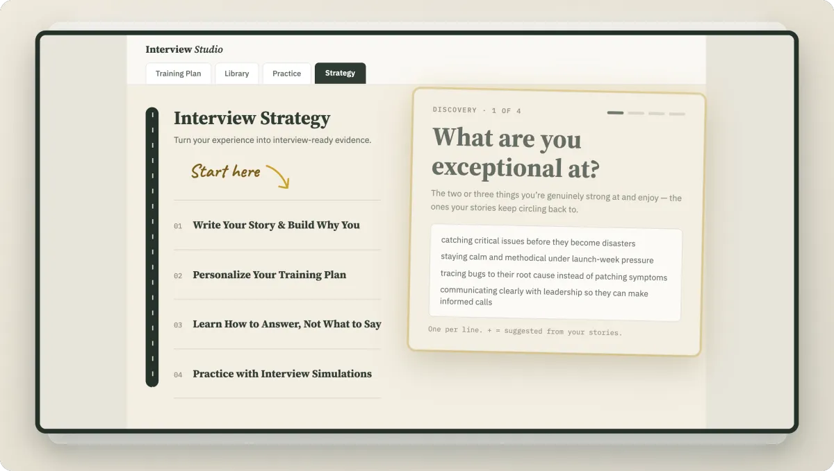 Interview Studio Strategy Dashboard
