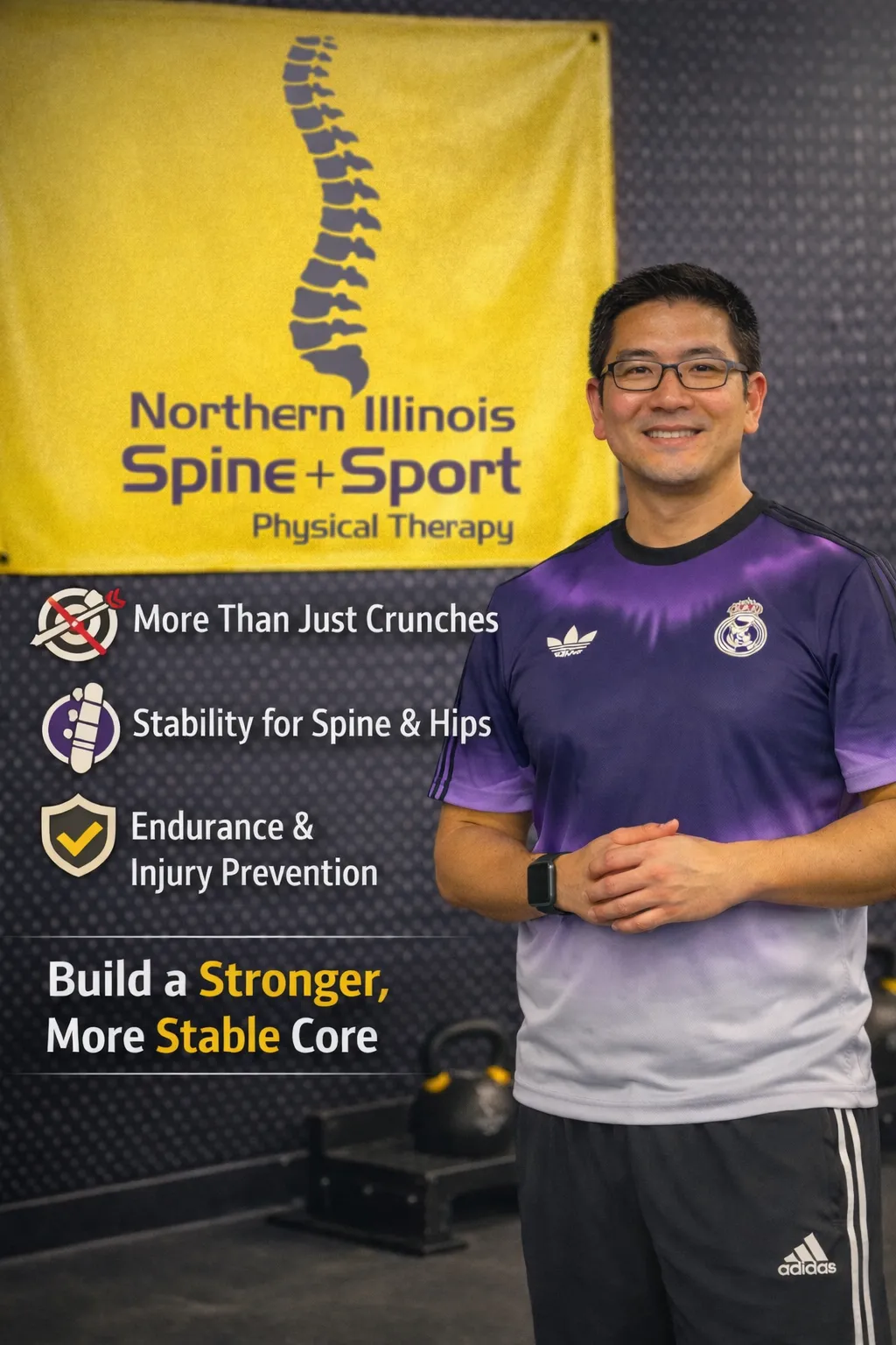 Child doing strength exercises safely at home