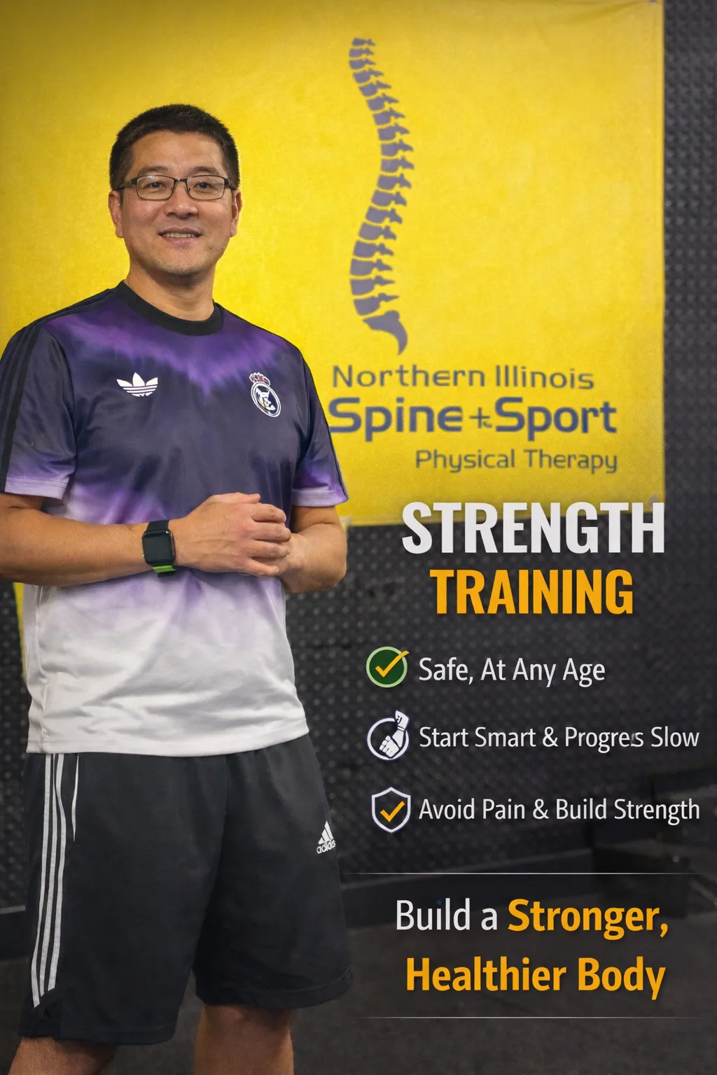 Parent encouraging child during a workout