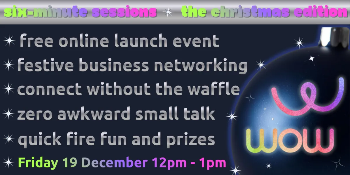 free festive online speed networking event for business owners