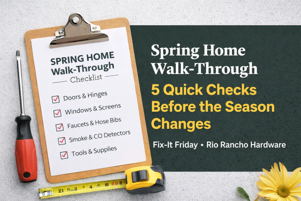 Spring Home Walk-Through: 5 Things to Check Before the Season Changes