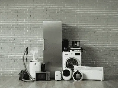 Safe removal of an old chest freezer for appliance recycling in Woodstock GA.