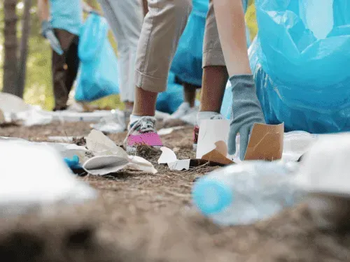 Commercial recycling services for scrap metal and paper waste by Junk Dads Junk Removal.