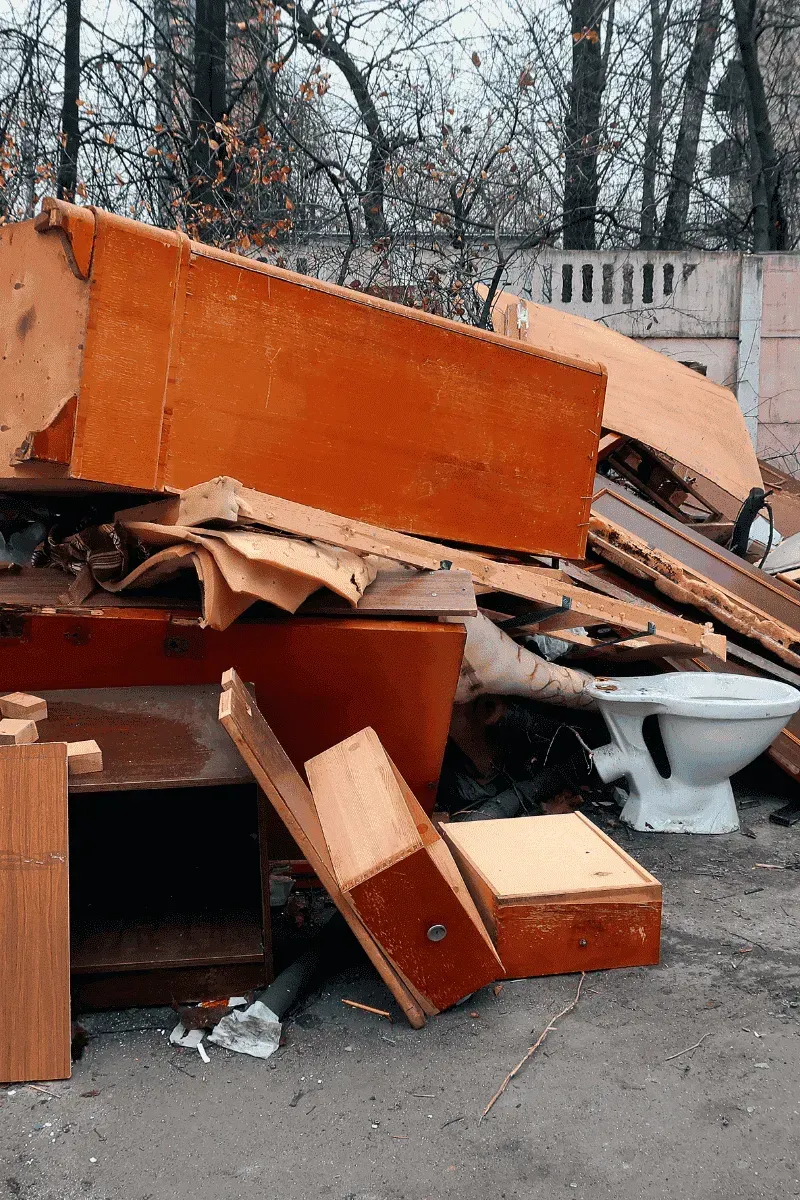 Full garage cleanout and residential junk removal service in East Cobb.