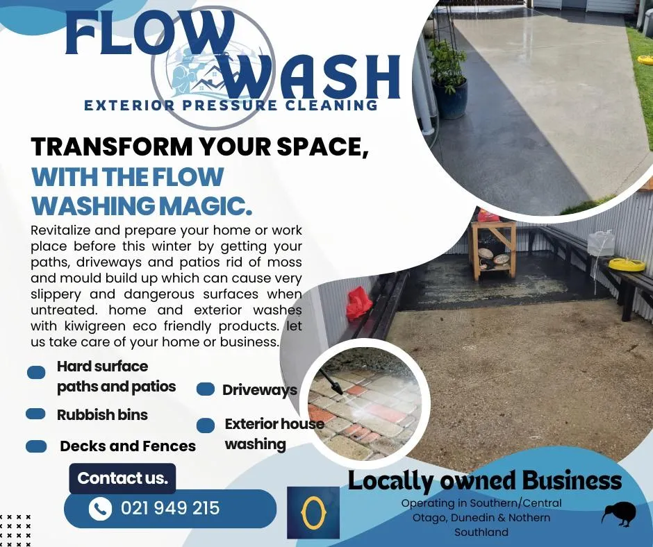 Flow Wash exterior cleaning services brochure