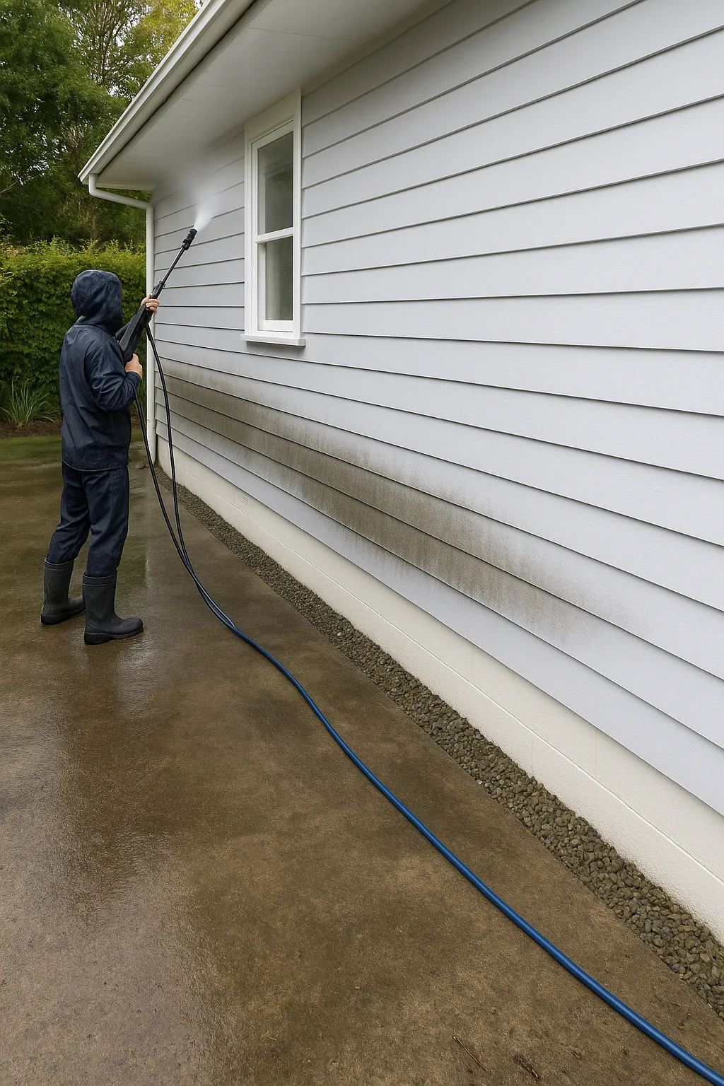 Exterior house washing in South Otago
