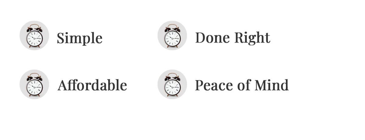 Just a minute clock with Catch Up Minute bulletpoints