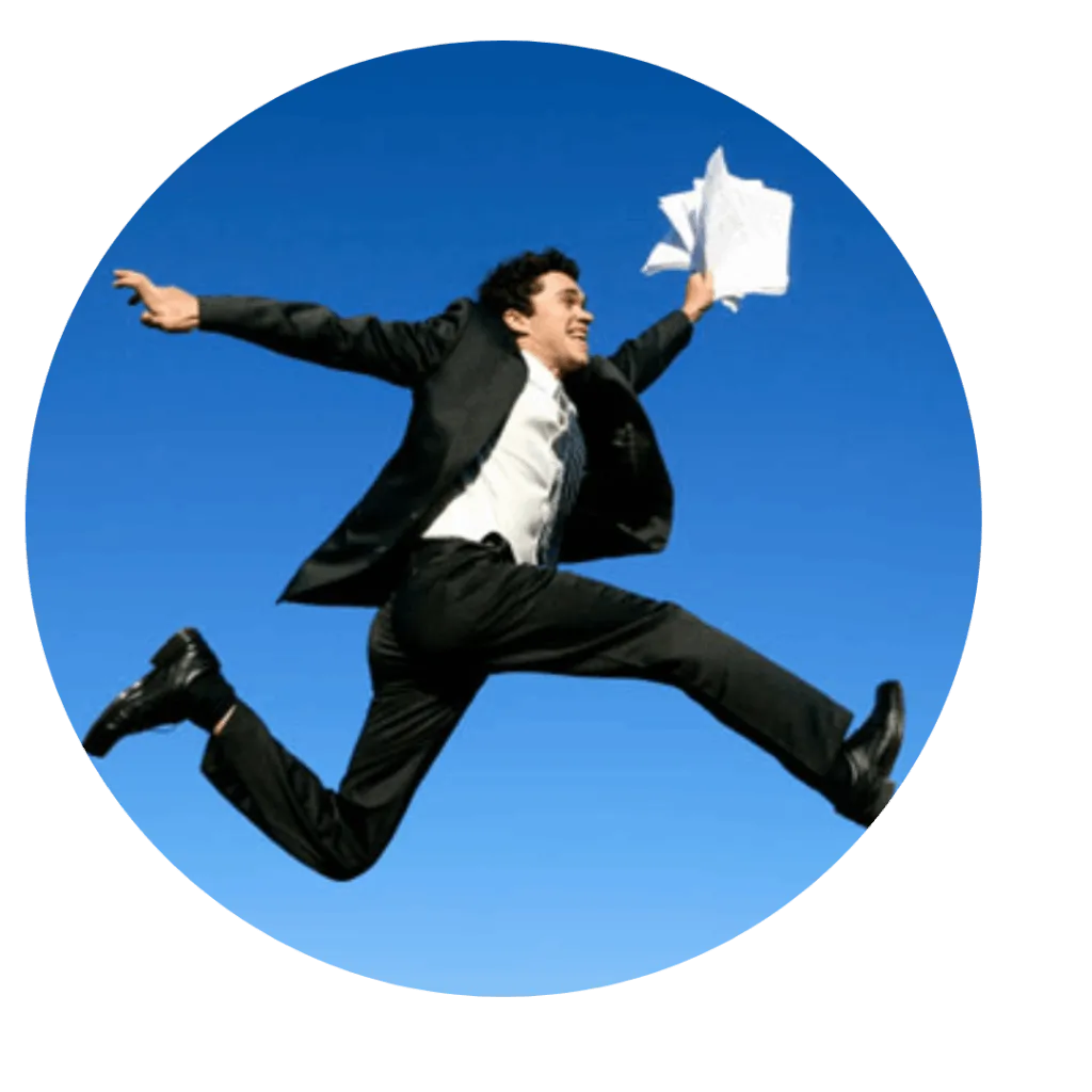 A man running with Catch Up Minutes