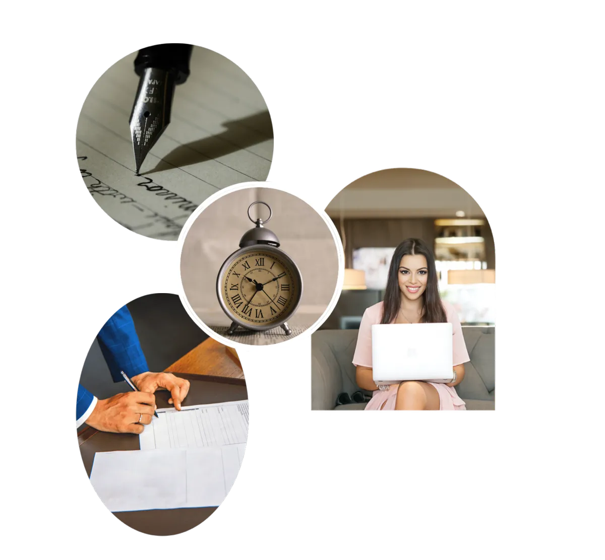 Just A Minute LLC clock and clients signing minutes